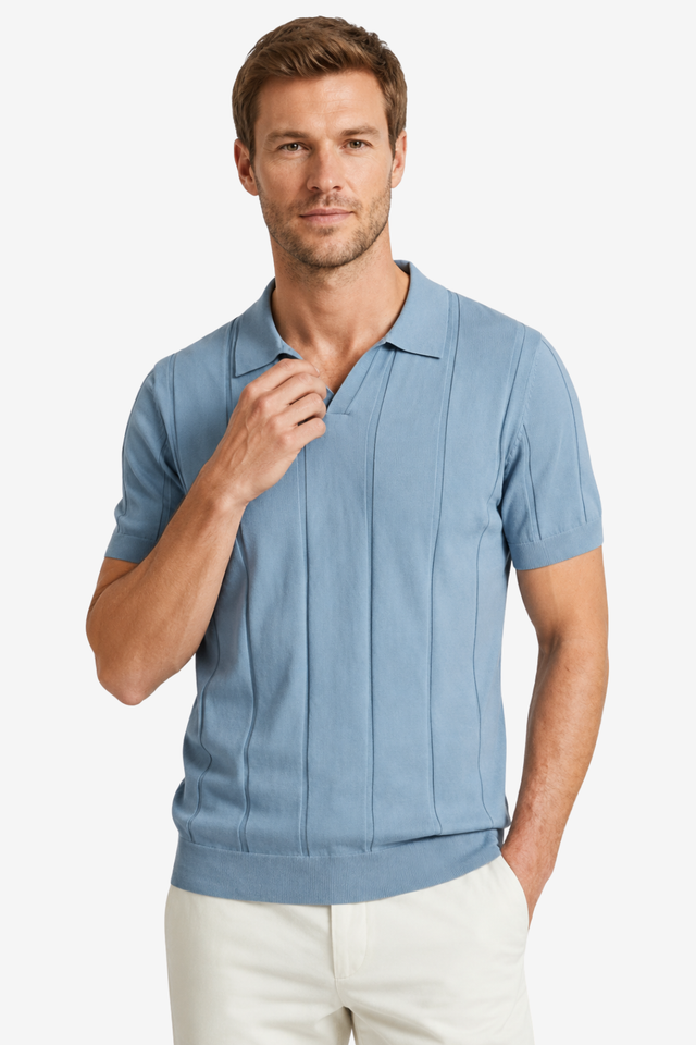 VALERIQUE | Polo en Coton pour Homme – Manches Courtes et Coupe Ajustée