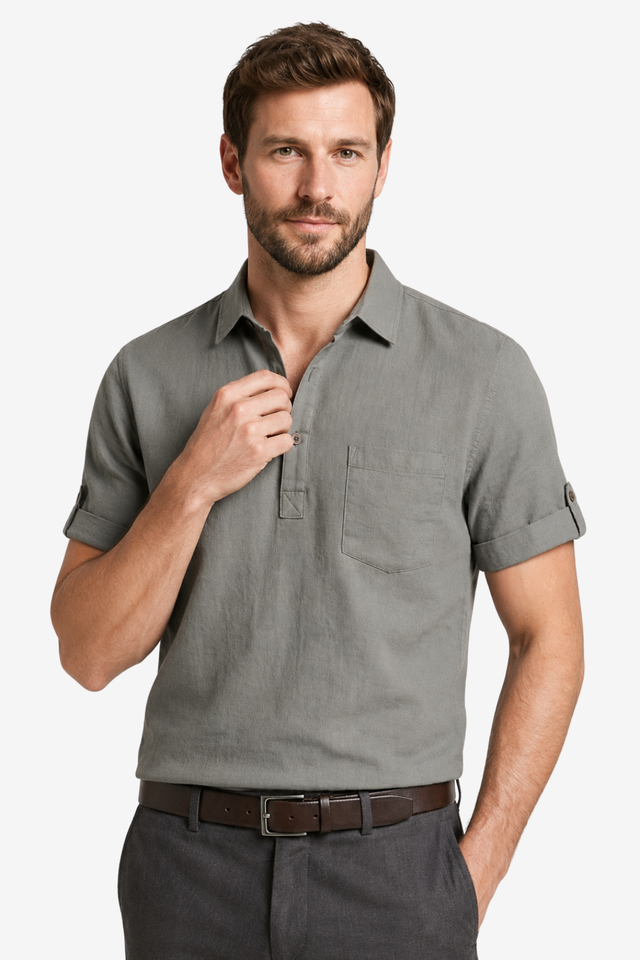 VALERIQUE | Homme Polo manches courtes coupe ajustée poche poitrine style décontracté
