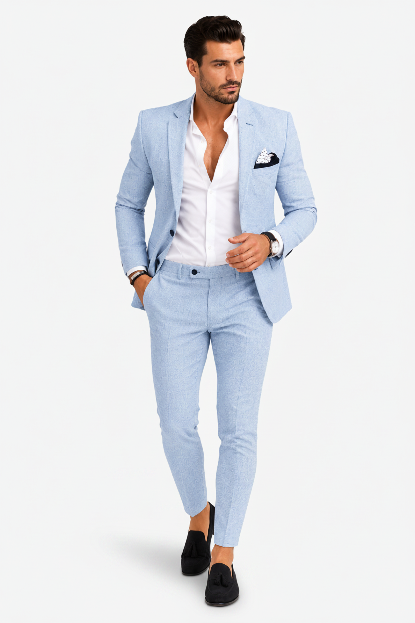 VALERIQUE | Ensemble Costume Deux Pièces pour Homme – Blazer Ajusté Pantalon Slim Design Élégant