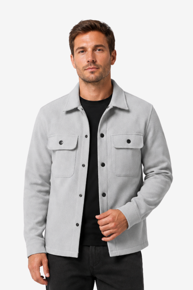 VALERIQUE | Surchemise Utilitaire pour Homme – Fermeture Boutonnée Poches à Rabat Design Décontracté