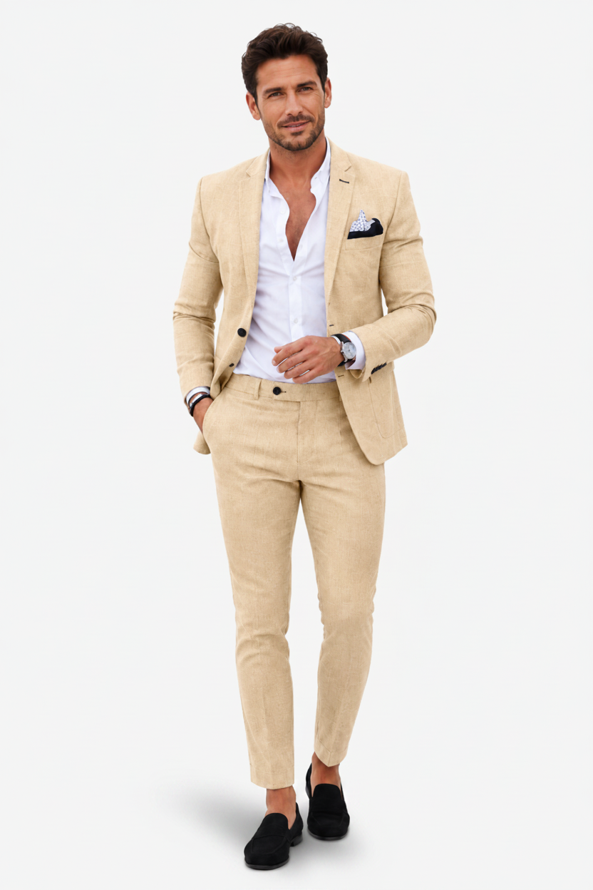 VALERIQUE | Ensemble Costume Deux Pièces pour Homme – Blazer Ajusté Pantalon Slim Design Élégant