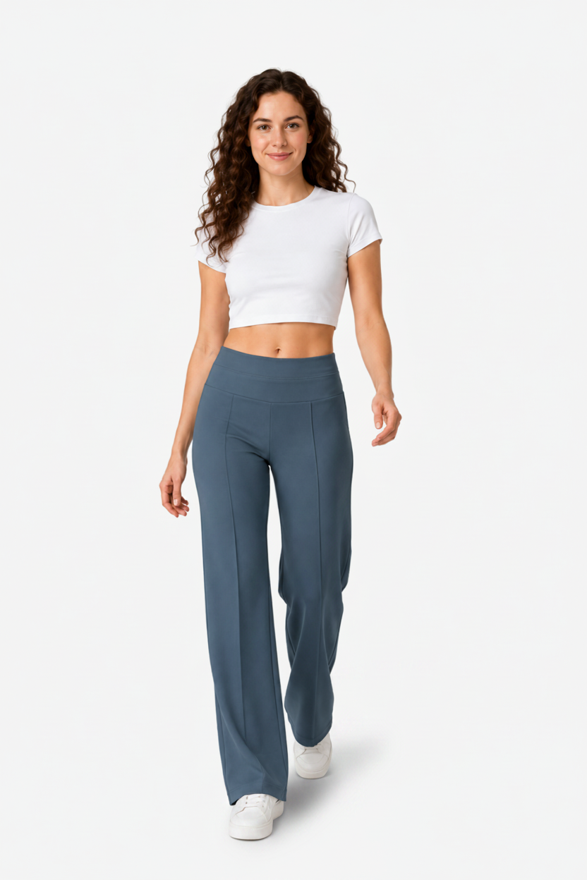 Pantalon uni pour femme