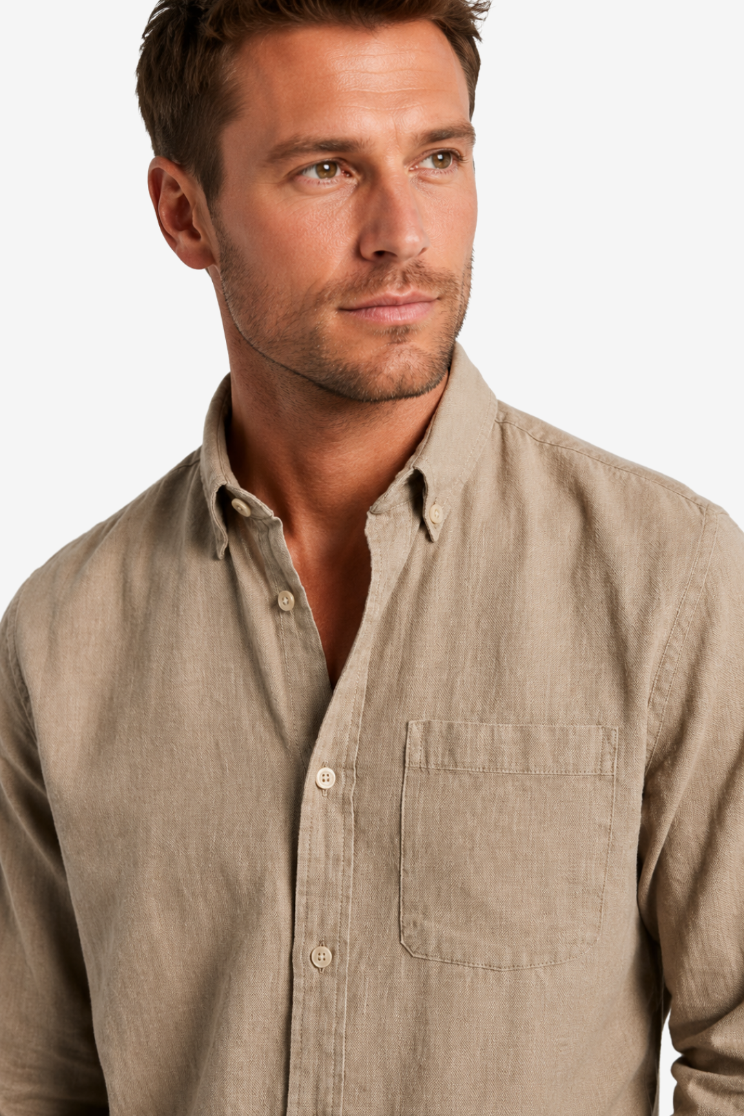 VALERIQUE | Chemise à manches longues coupe classique style minimaliste pour usage quotidien