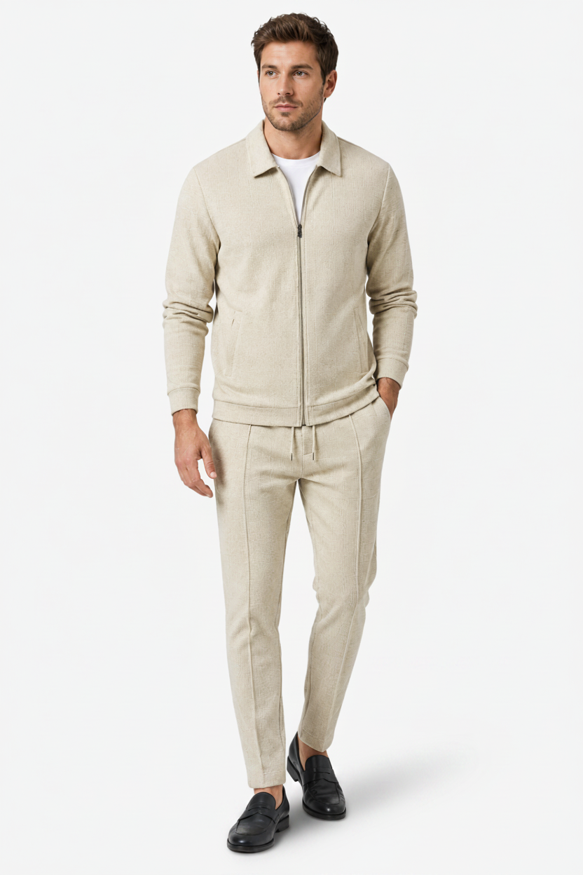 VALERIQUE | Ensemble Veste Zippée et Pantalon pour Homme