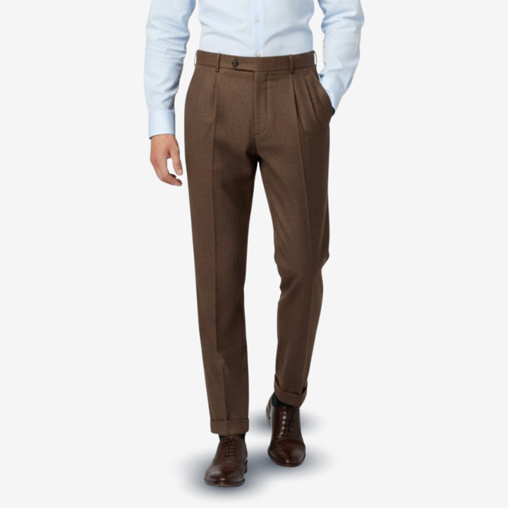 VALERIQUE | Pantalon Homme Tailleur Plissé – Coupe Slim