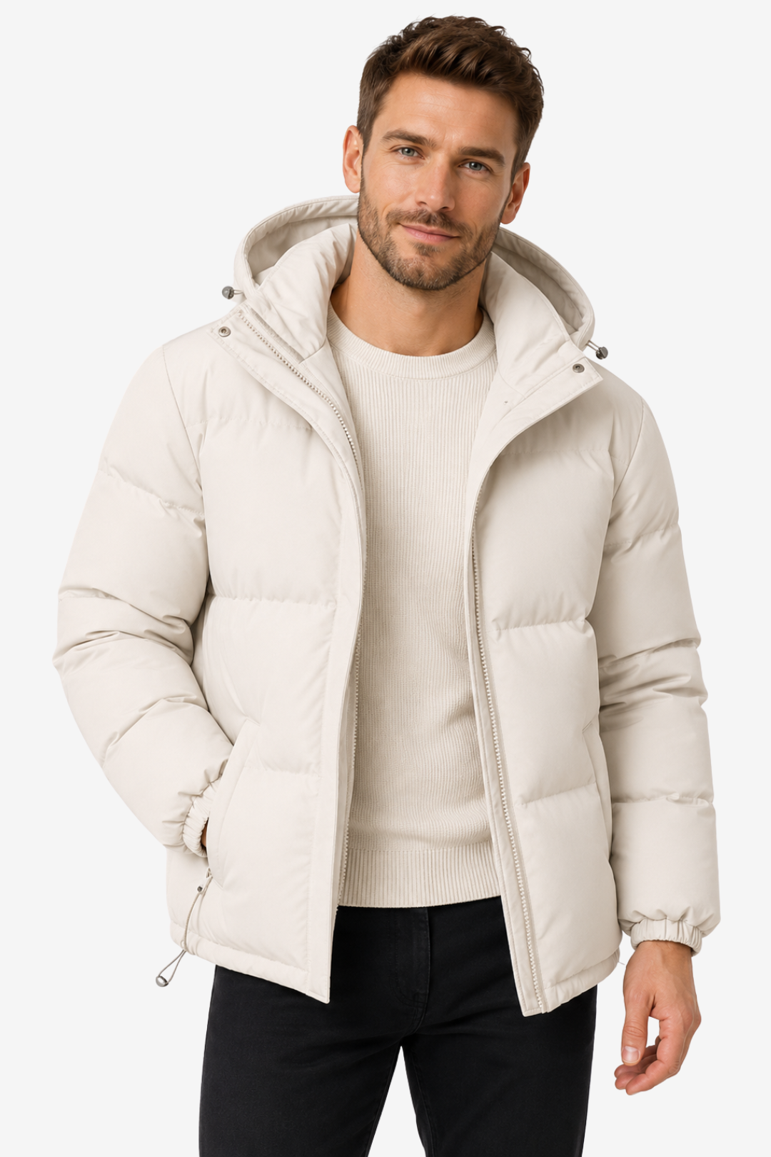 VALERIQUE | Doudoune à Capuche pour Homme – Design Hivernal Matelassé et Rembourré