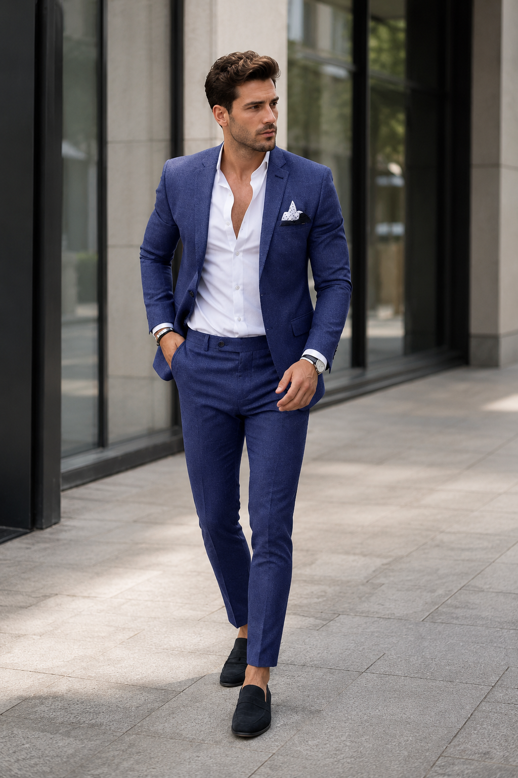 VALERIQUE | Ensemble Costume Deux Pièces pour Homme – Blazer Ajusté Pantalon Slim Design Élégant