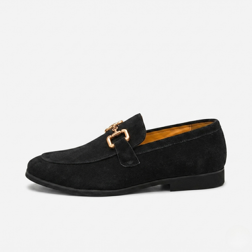 VALERIQUE | Mocassins en Daim pour Homme – Détail Mors Équestre