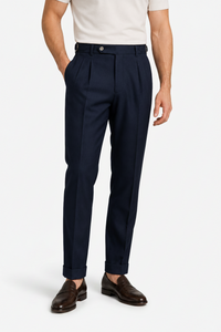 VALERIQUE | Pantalon Homme Tailleur Plissé – Style Formel Élégant