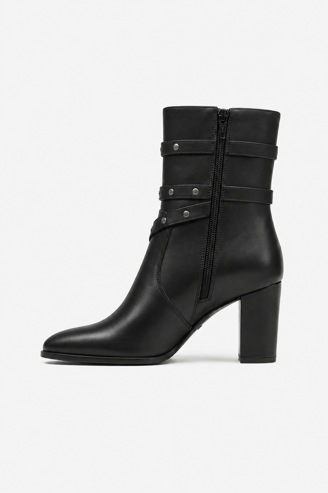 VALERIQUE | Bottines en Cuir Synthétique pour Femme – Bout Pointu