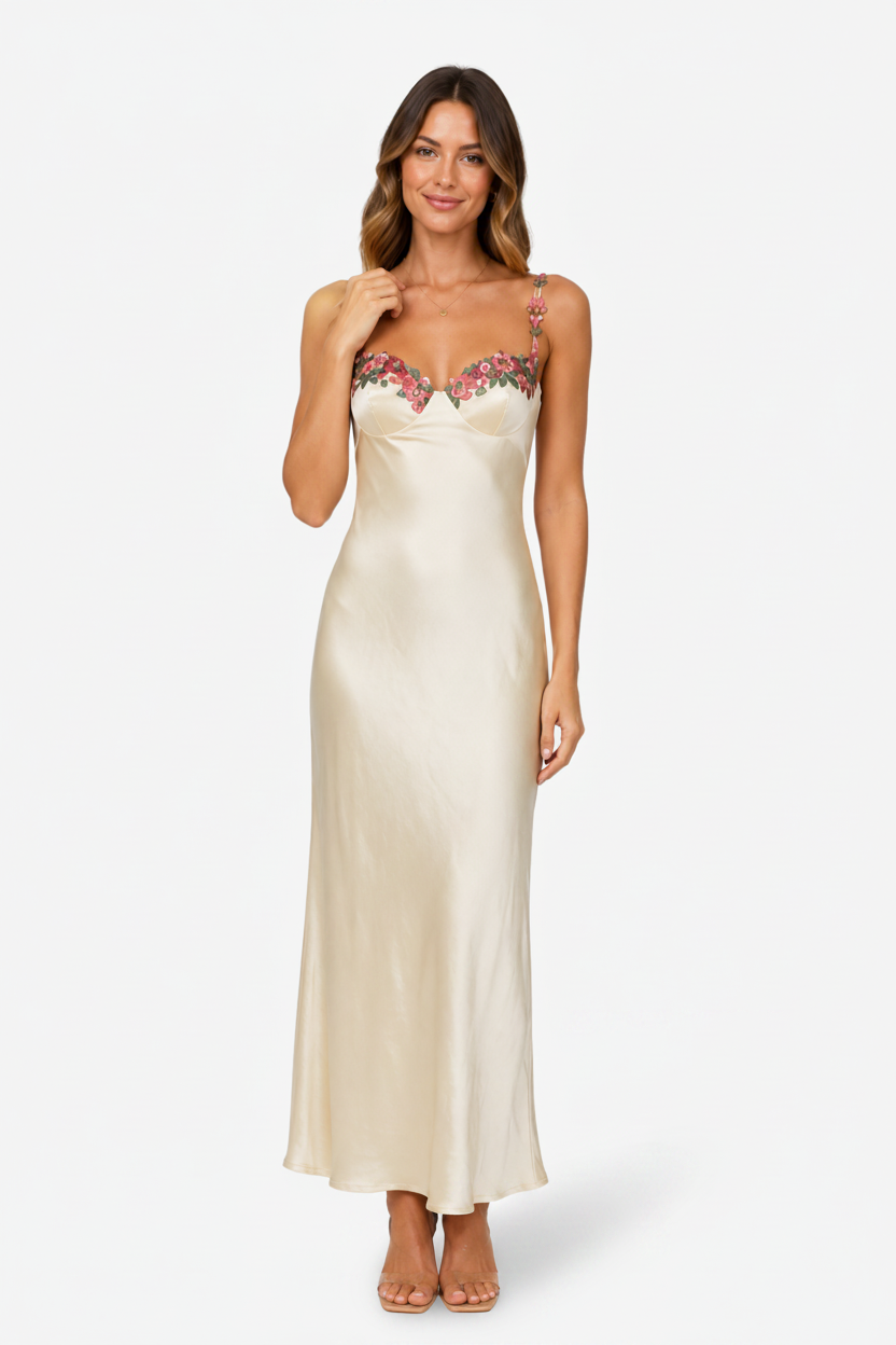 VALERIQUE | Robe Maxi pour Femme – Coupe Longue et Taille Définie