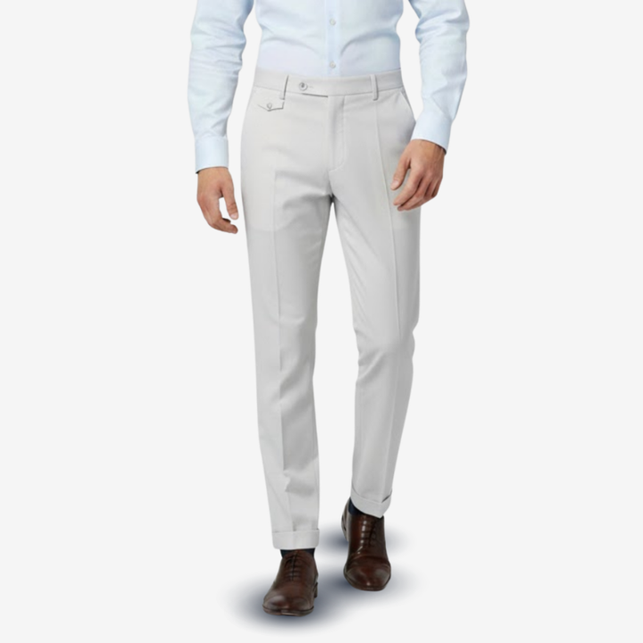 VALERIQUE | Pantalon Homme Tailleur Plissé – Taille Ajustable et Légère
