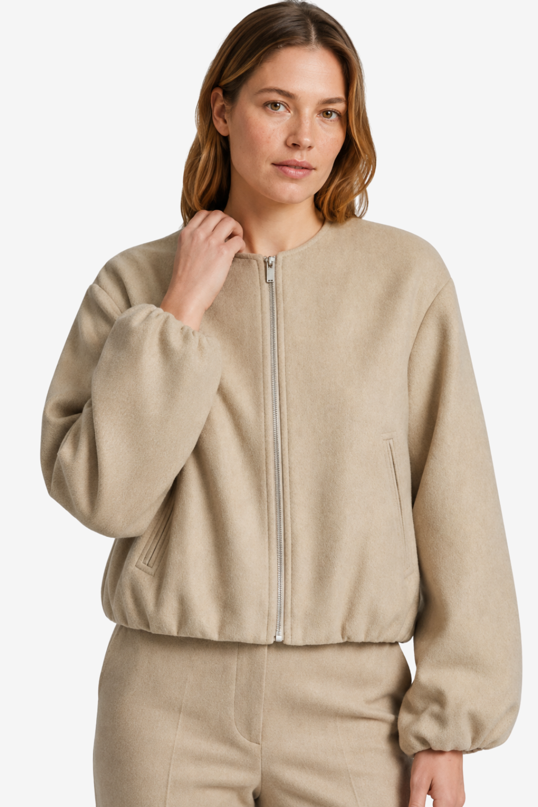 VALERIQUE | Veste Bomber Femme - Kaki, Gris et Noir