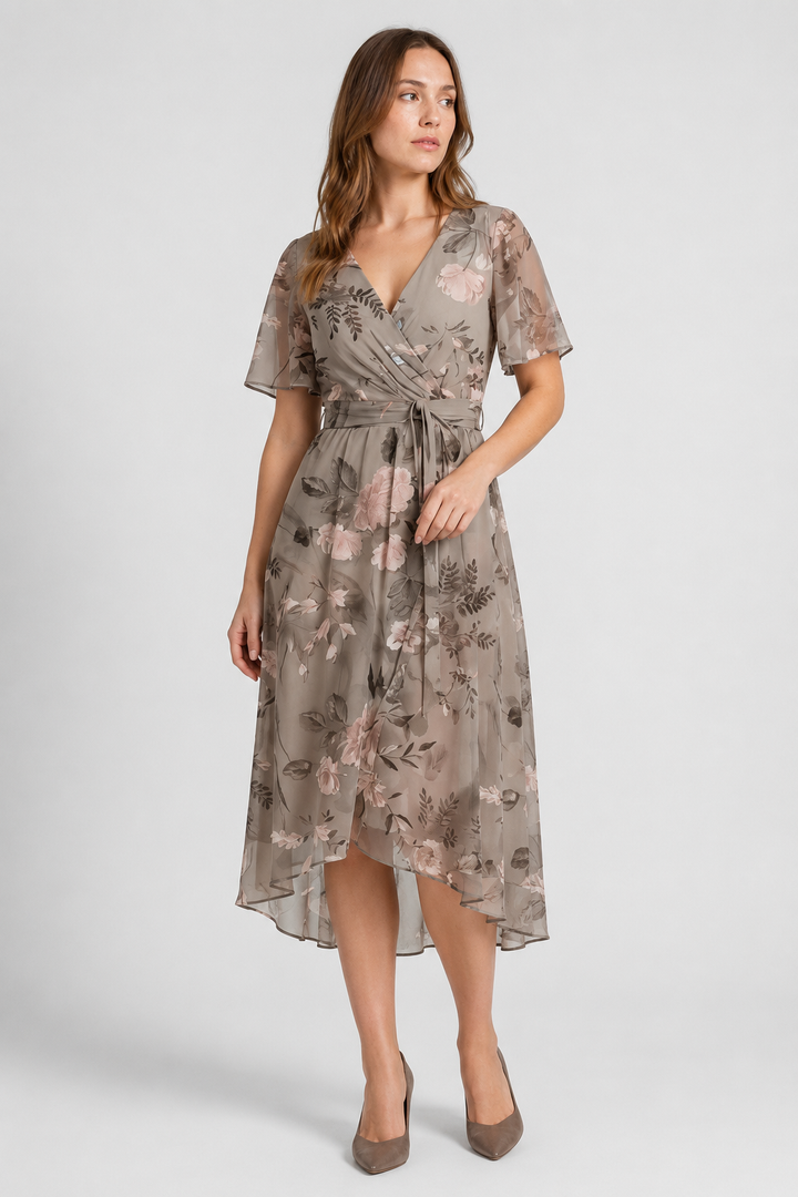 VALERIQUE | Femme Robe Fleurie Enveloppante pour