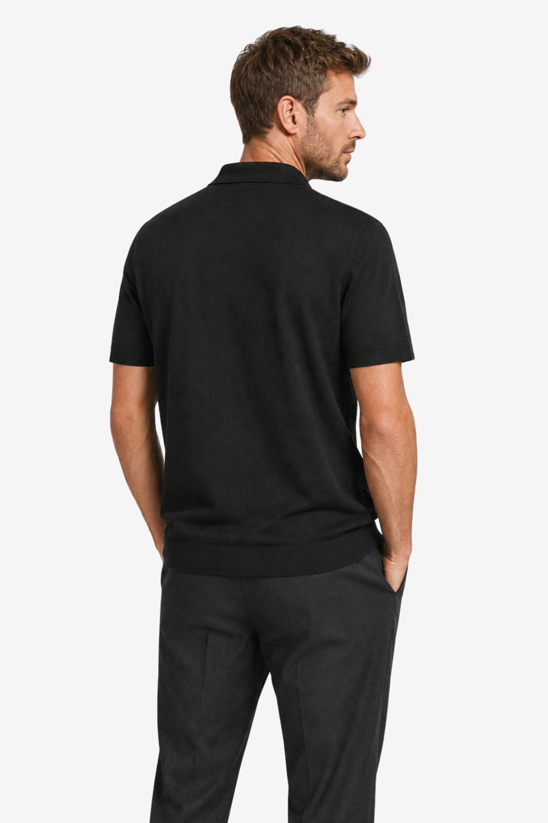 VALERIQUE | Homme Polo en coton coupe droite manches courtes style décontracté