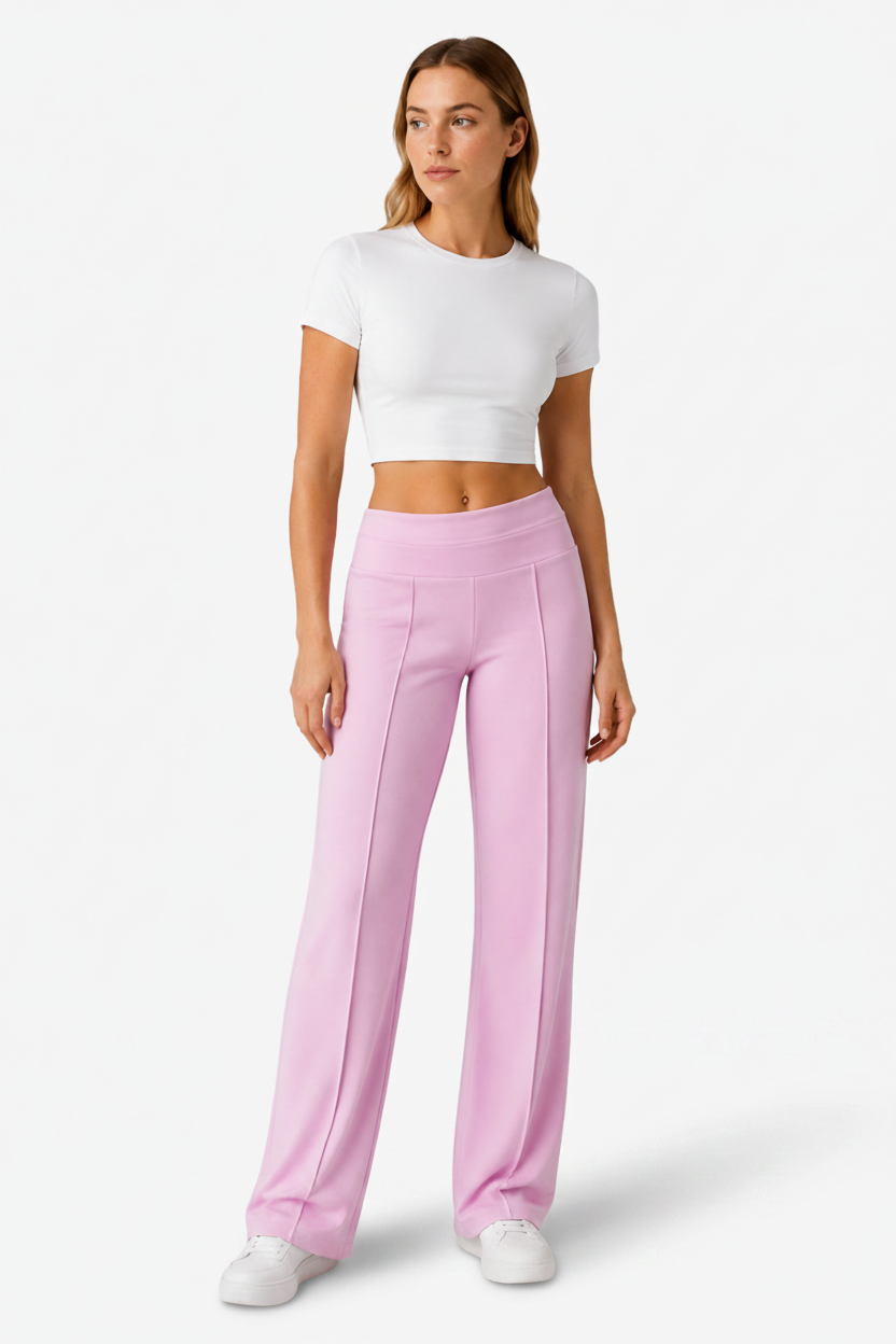 Pantalon uni pour femme