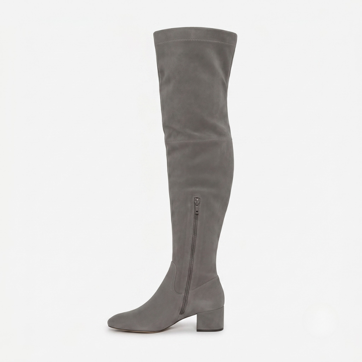 VALERIQUE | Cuissardes en Daim Synthétique pour Femme – Élégance Haute