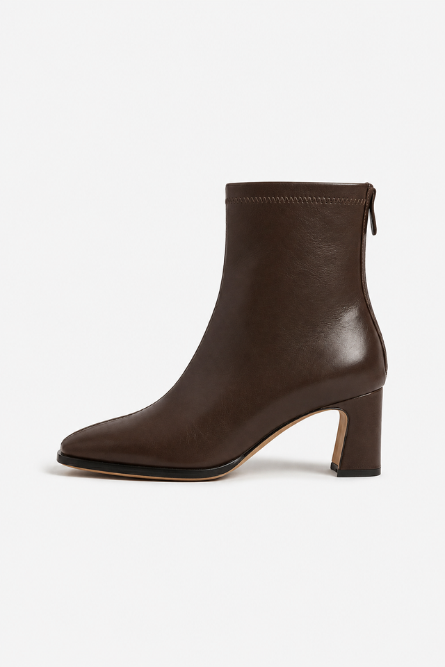 VALERIQUE | Bottines Vintage à Bout Carré pour Femme – Élégance Intemporelle