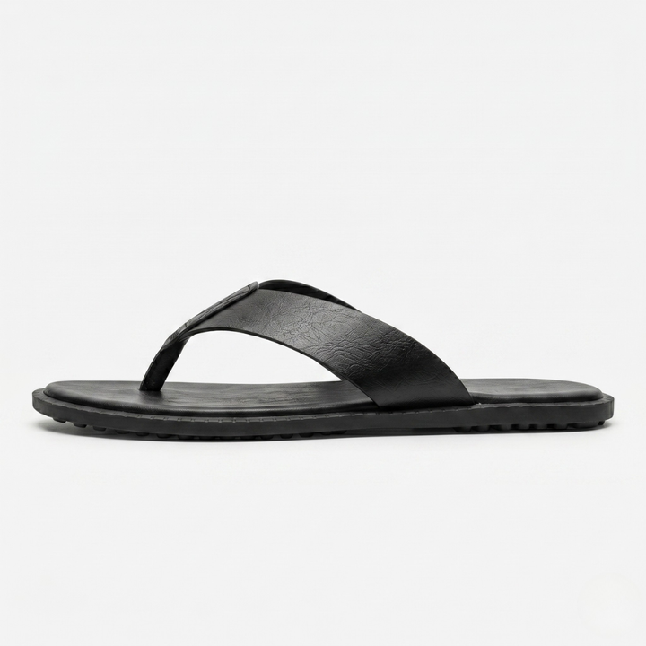 VALERIQUE | Sandales Plates en Similicuir pour Homme