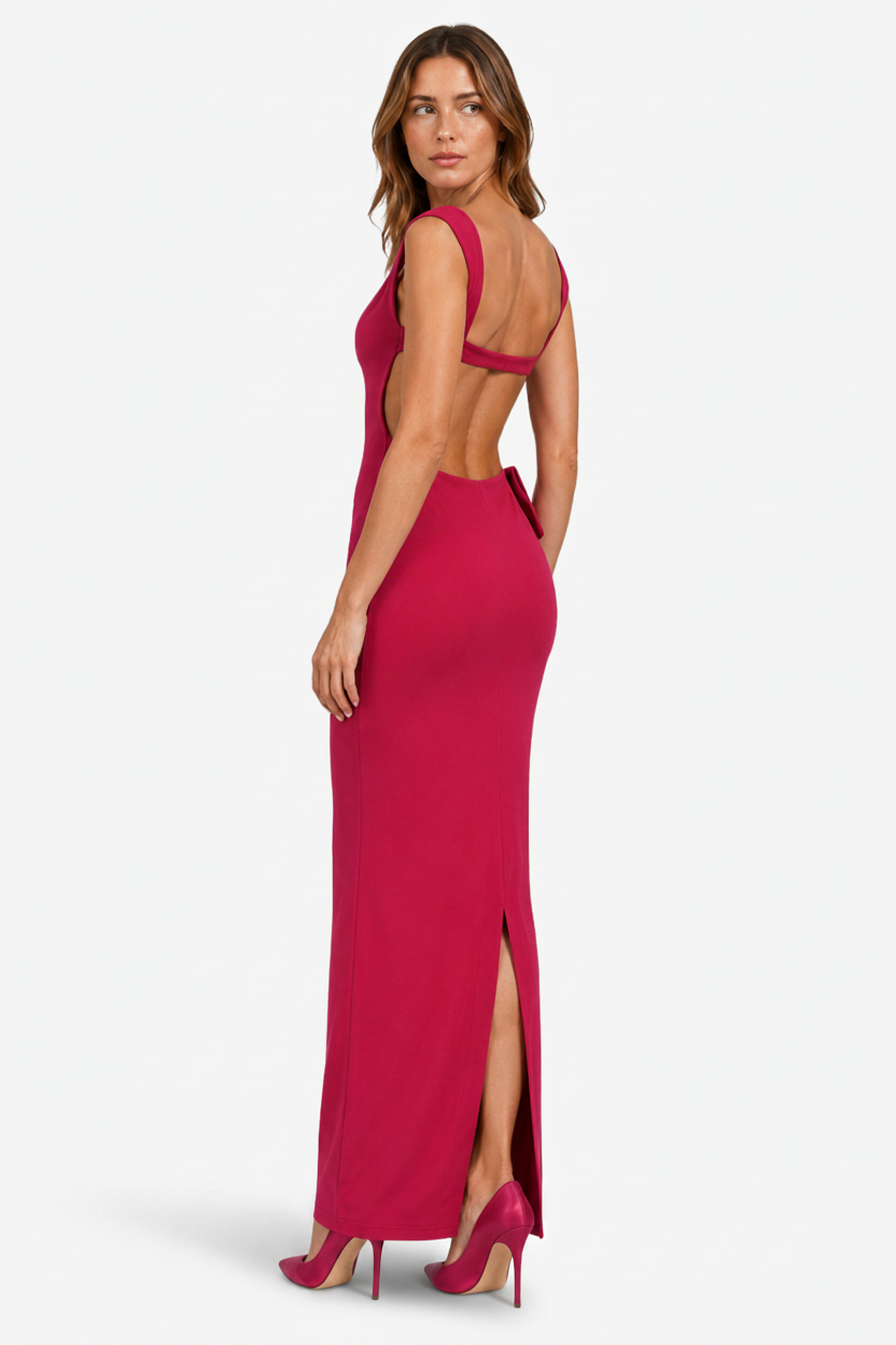 VALERIQUE | Femme Robe Longue Formelle pour - Rouge