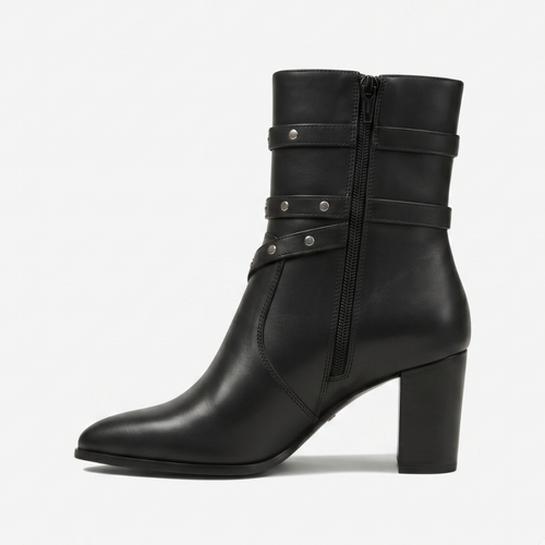 VALERIQUE | Bottines en Cuir Synthétique pour Femme – Bout Pointu