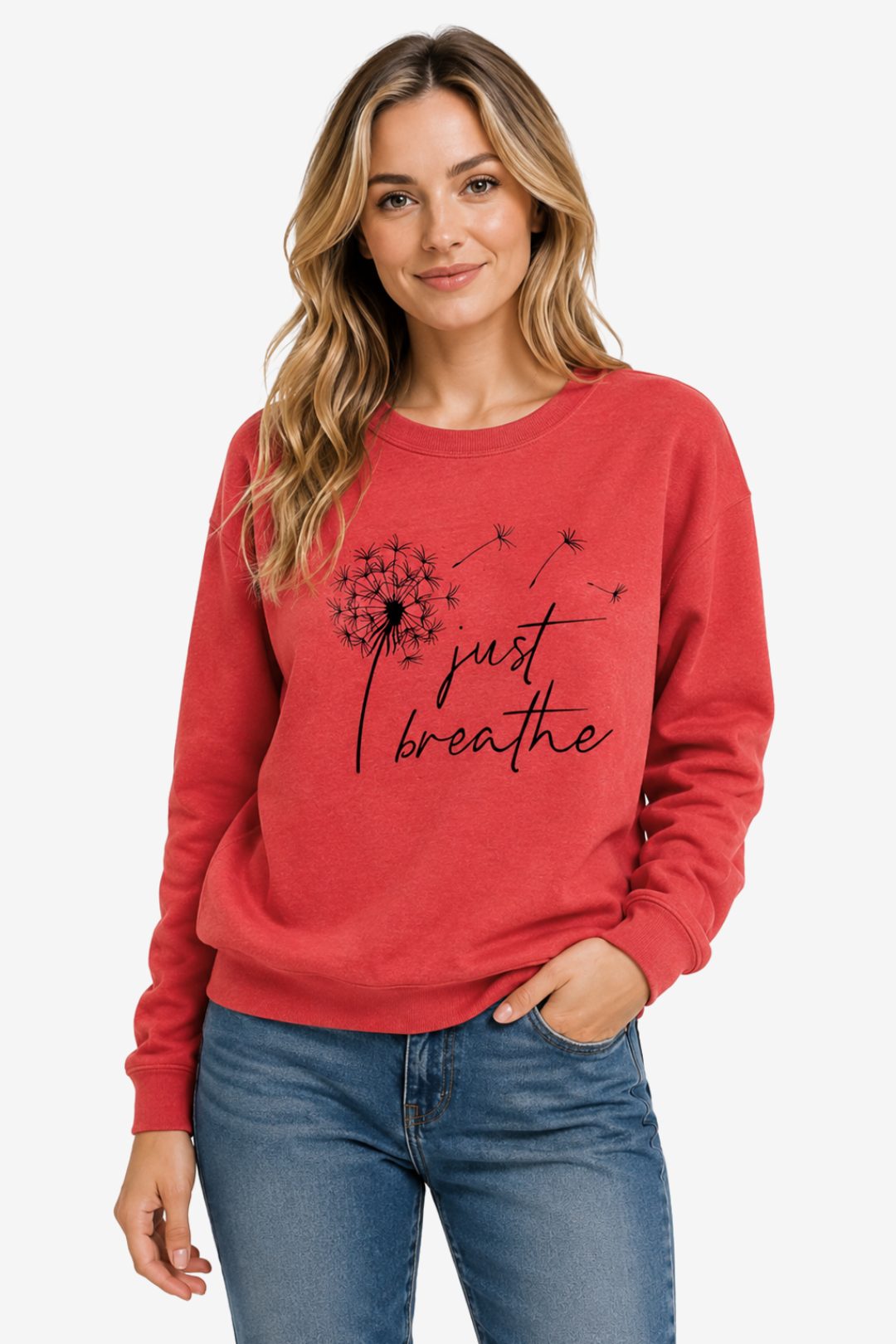 VALERIQUE | Graphique pour Femme – Col Rond Manches Longues Design Décontracté