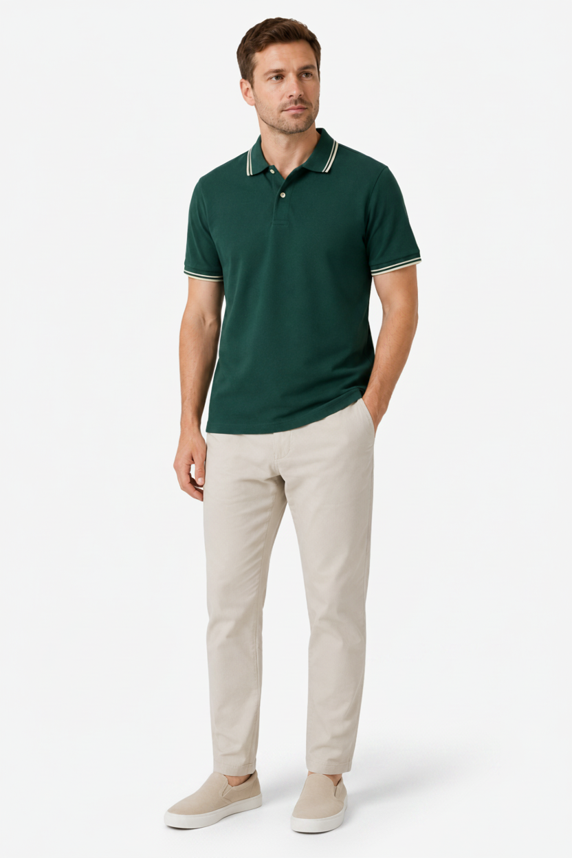 VALERIQUE | Chemise à Manches Courtes pour Homme – Col Revers et Coupe Ajustée