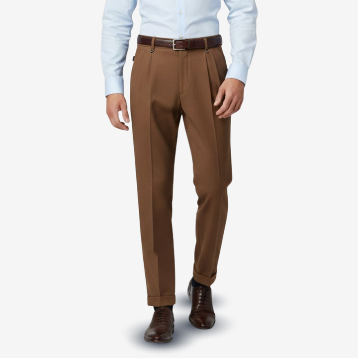 VALERIQUE | Pantalon Homme Plissé Coupe Slim – Confort Tailleur Raffiné