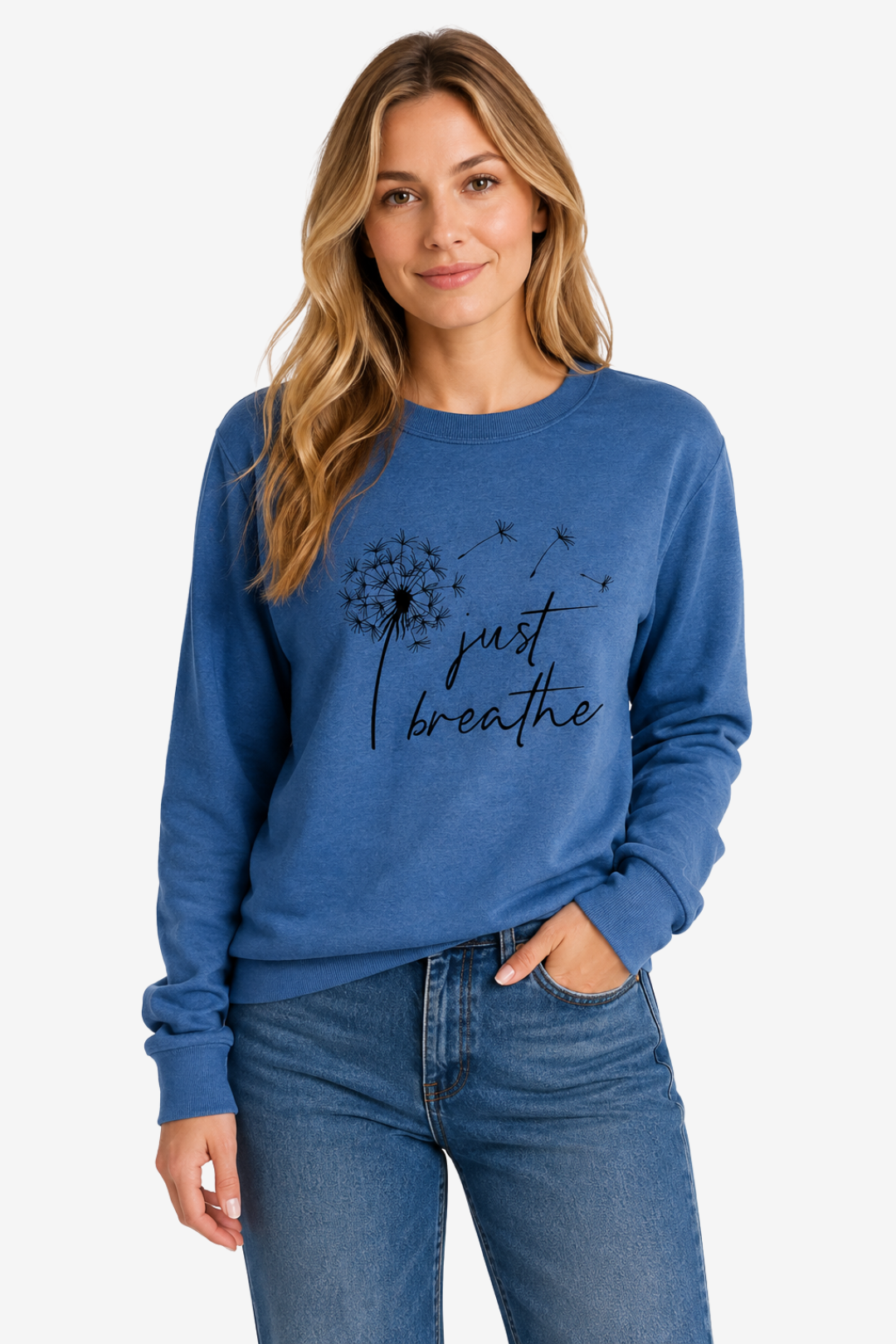 VALERIQUE | Graphique pour Femme – Col Rond Manches Longues Design Décontracté