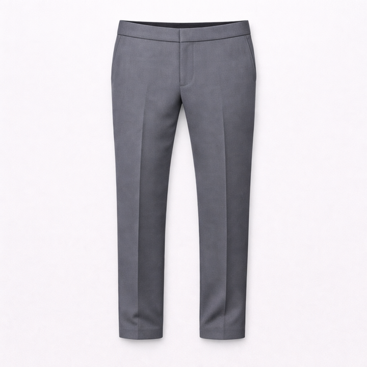 VALERIQUE | Pantalon Ajusté Gris Anthracite Coupe Élégante – Style Formel Moderne