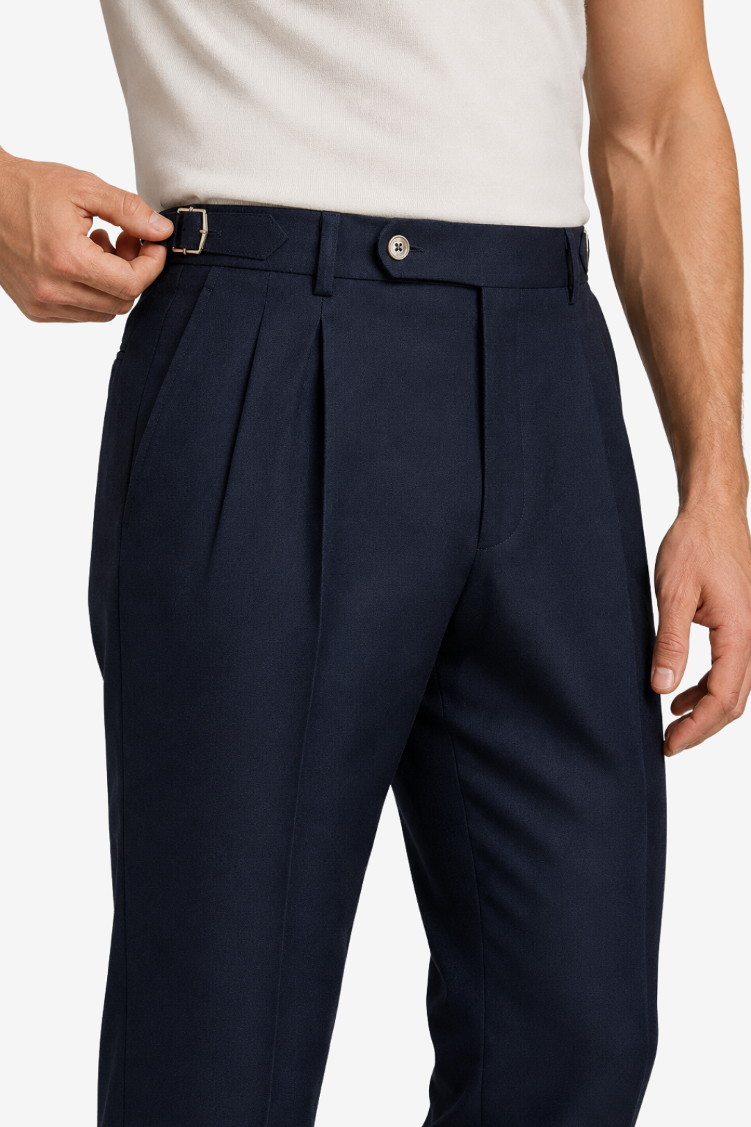 VALERIQUE | Pantalon Homme Tailleur Plissé – Style Formel Élégant