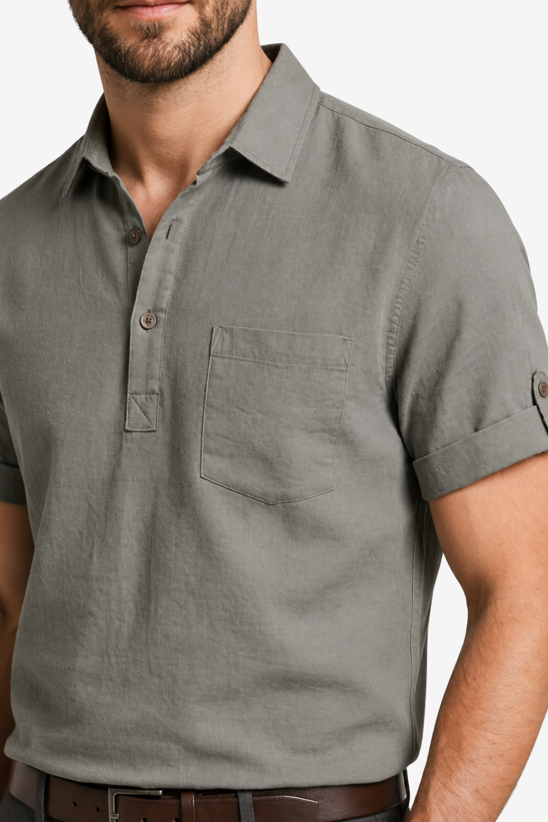 VALERIQUE | Homme Polo manches courtes coupe ajustée poche poitrine style décontracté
