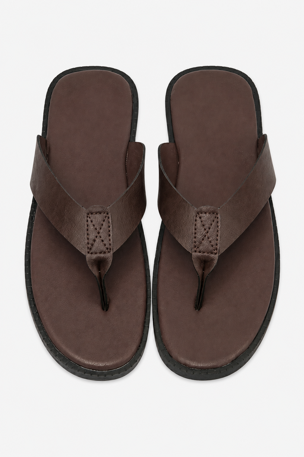 VALERIQUE | Sandales Plates en Similicuir pour Homme