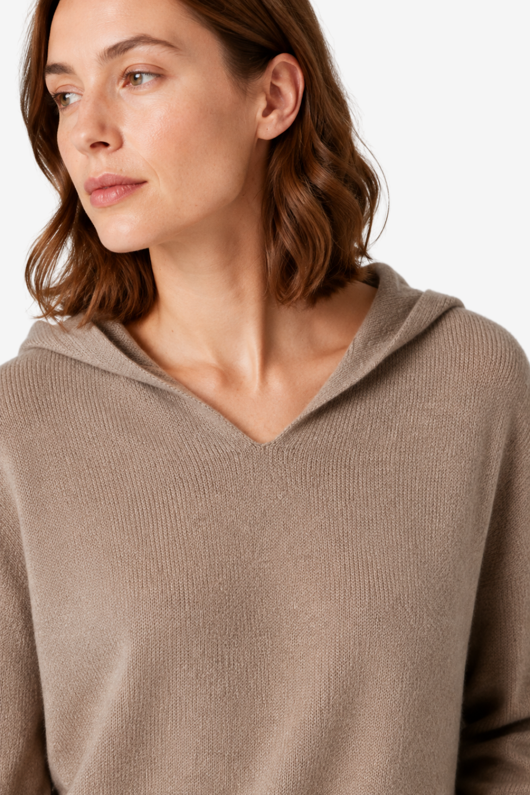 VALERIQUE | Pull à Capuche Décontracté en Laine pour Femme – Coupe Ample