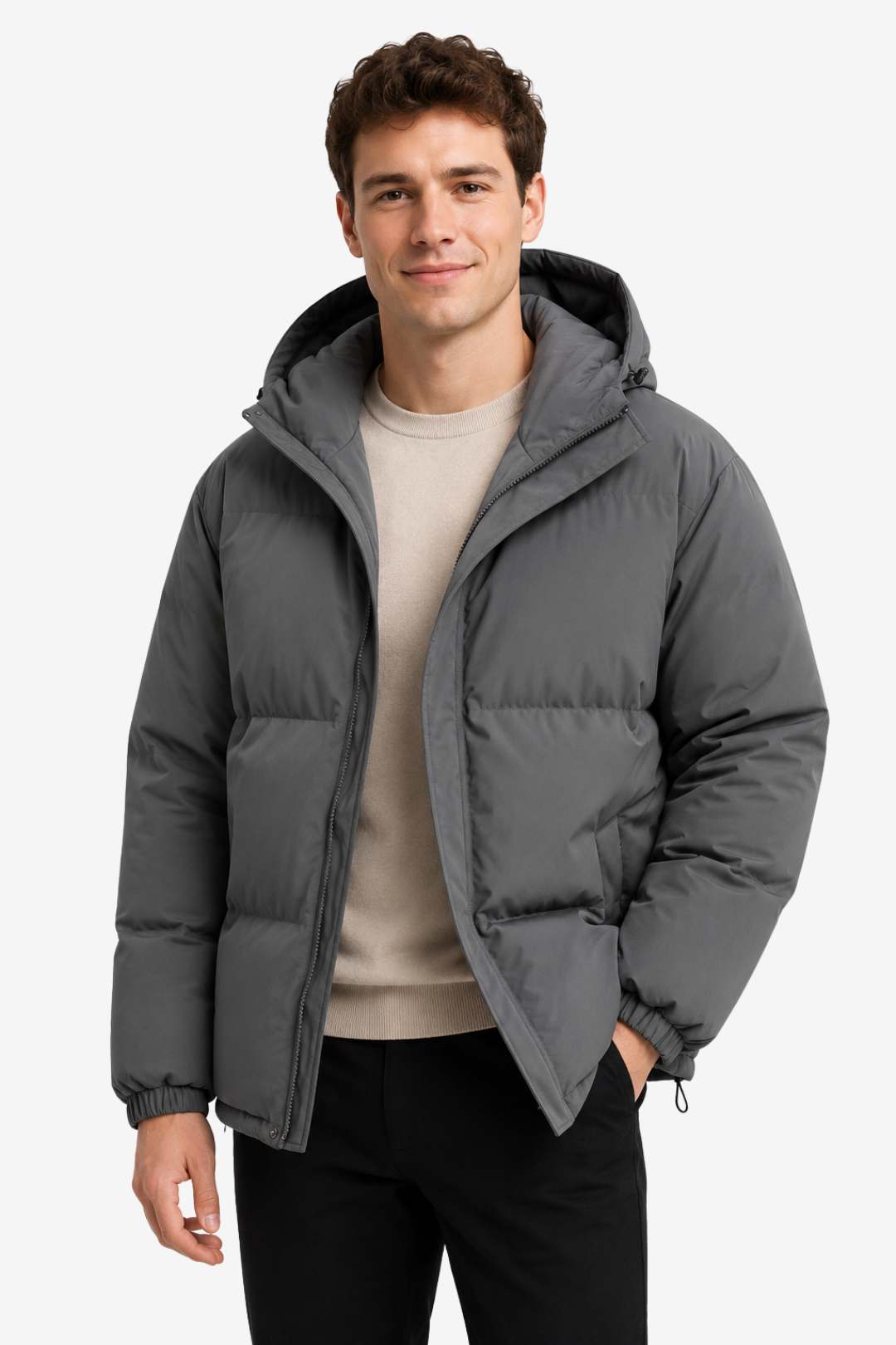VALERIQUE | Doudoune à Capuche pour Homme – Design Hivernal Matelassé et Rembourré