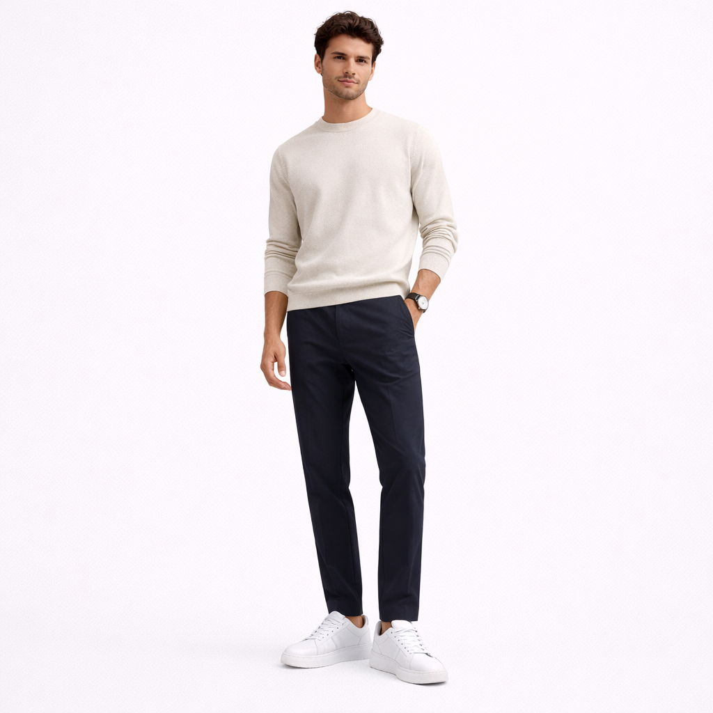 VALERIQUE | Baskets Basses Blanches à Lacets avec Détail Vert – Style Minimaliste