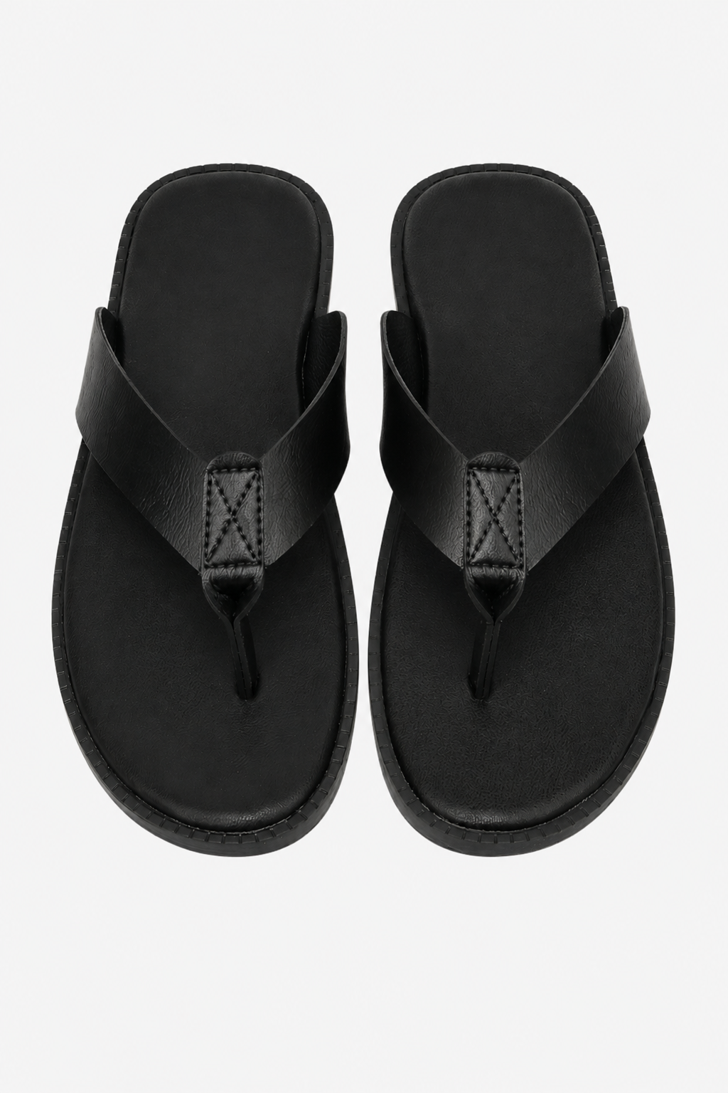 VALERIQUE | Sandales Plates en Similicuir pour Homme
