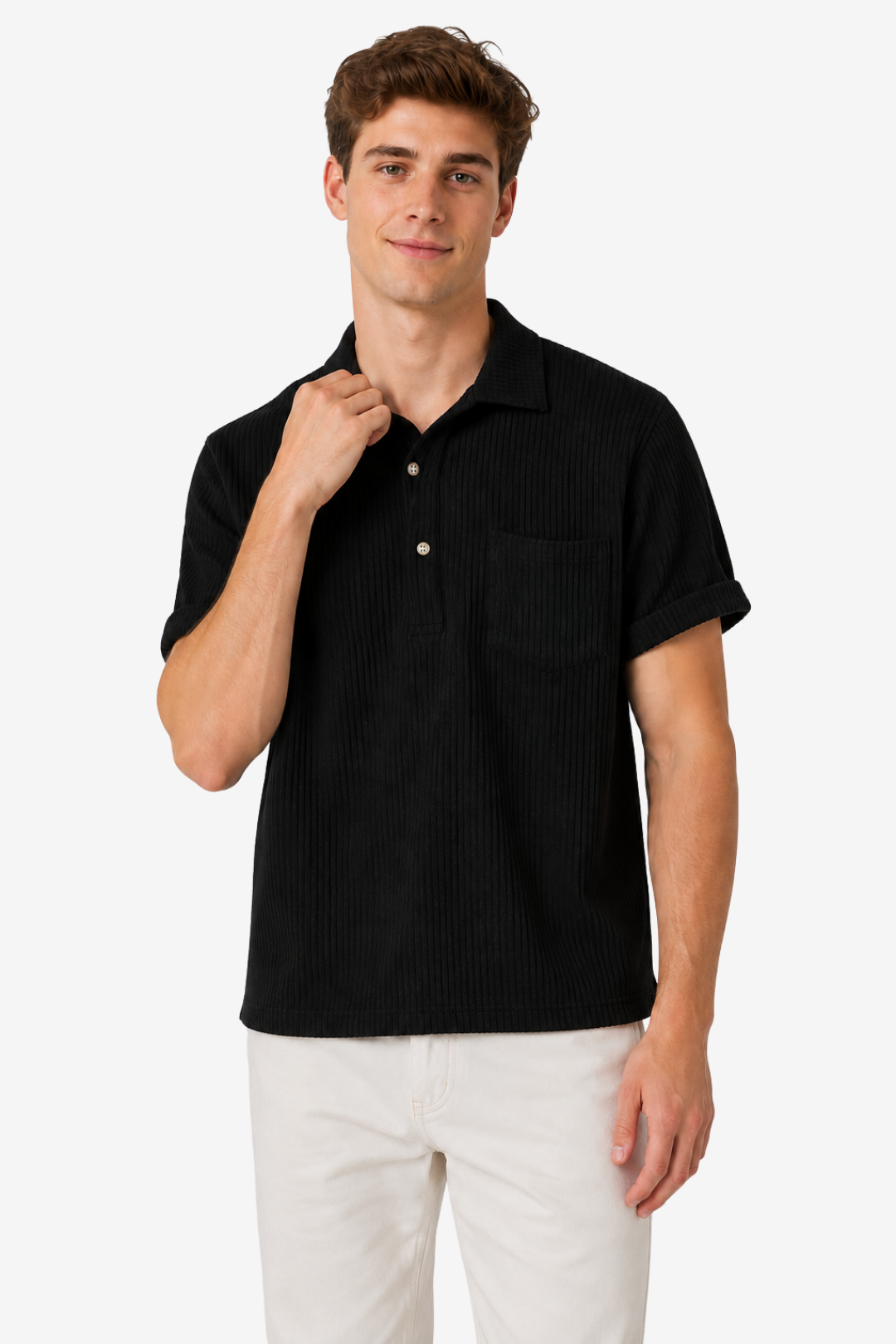 VALERIQUE | Chemise Décontractée pour Homme – Manches Courtes et Coupe Classique