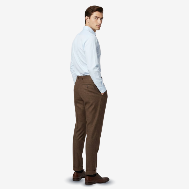 VALERIQUE | Pantalon Homme Tailleur Plissé – Coupe Slim