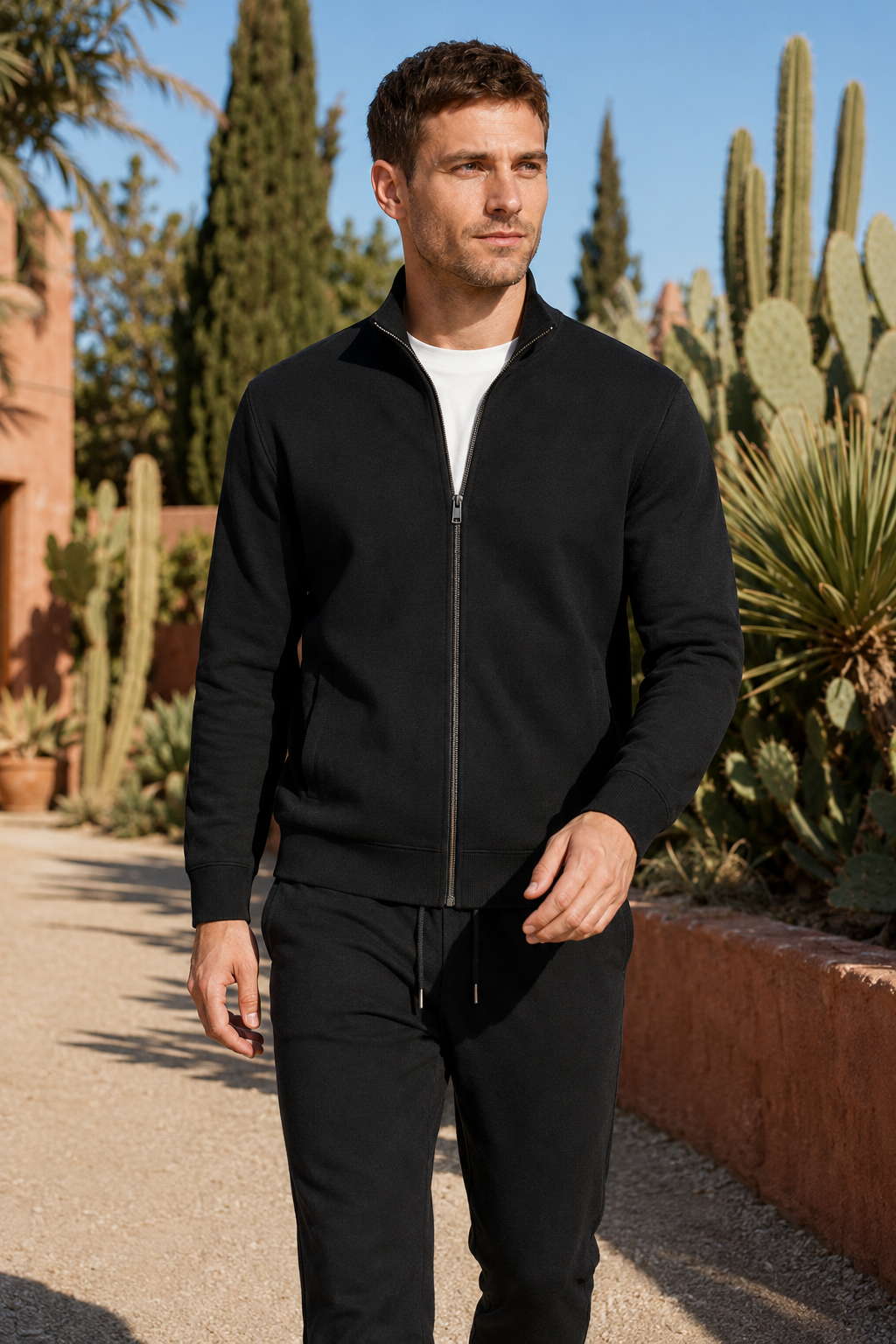 VALERIQUE | Ensemble de Sport Homme - Noir et Bleu