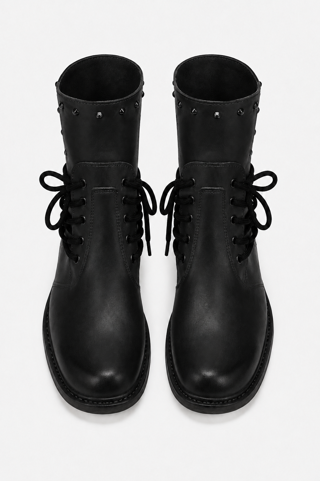 VALERIQUE | Femme bottines café à lacets avec talon bloc et bout rond