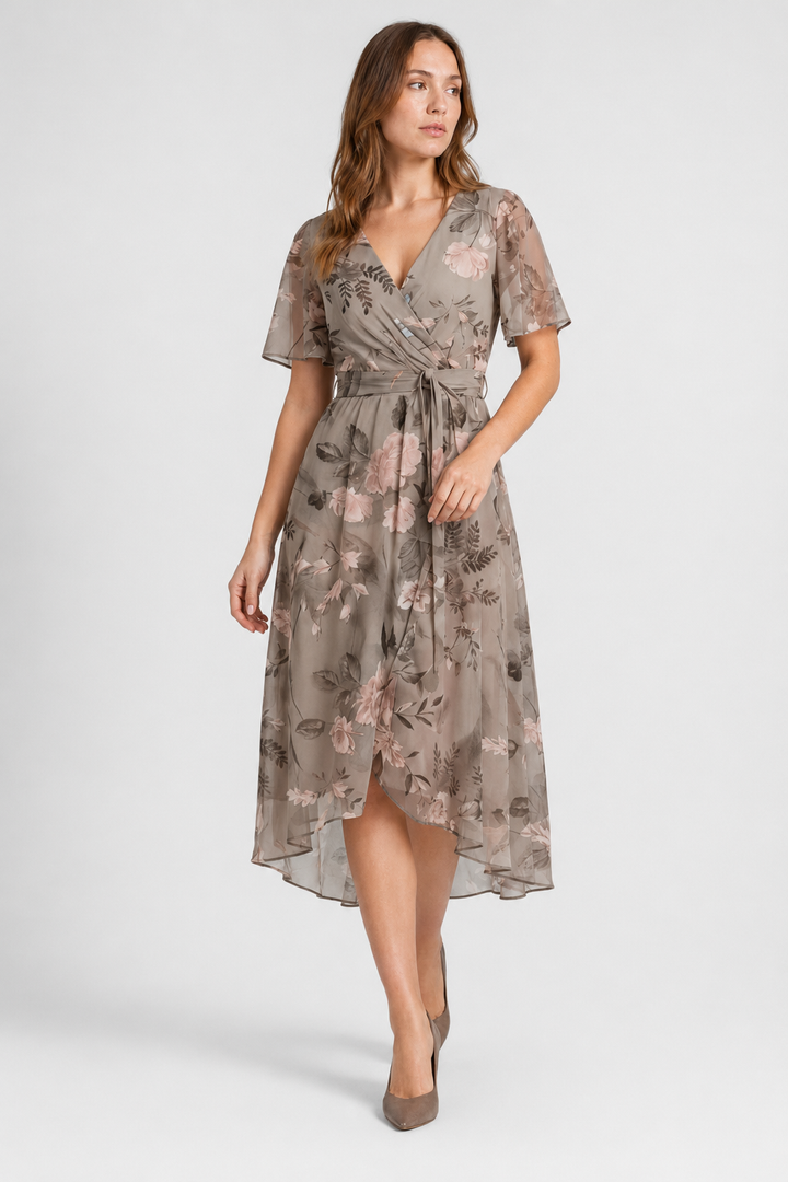 VALERIQUE | Femme Robe Fleurie Enveloppante pour