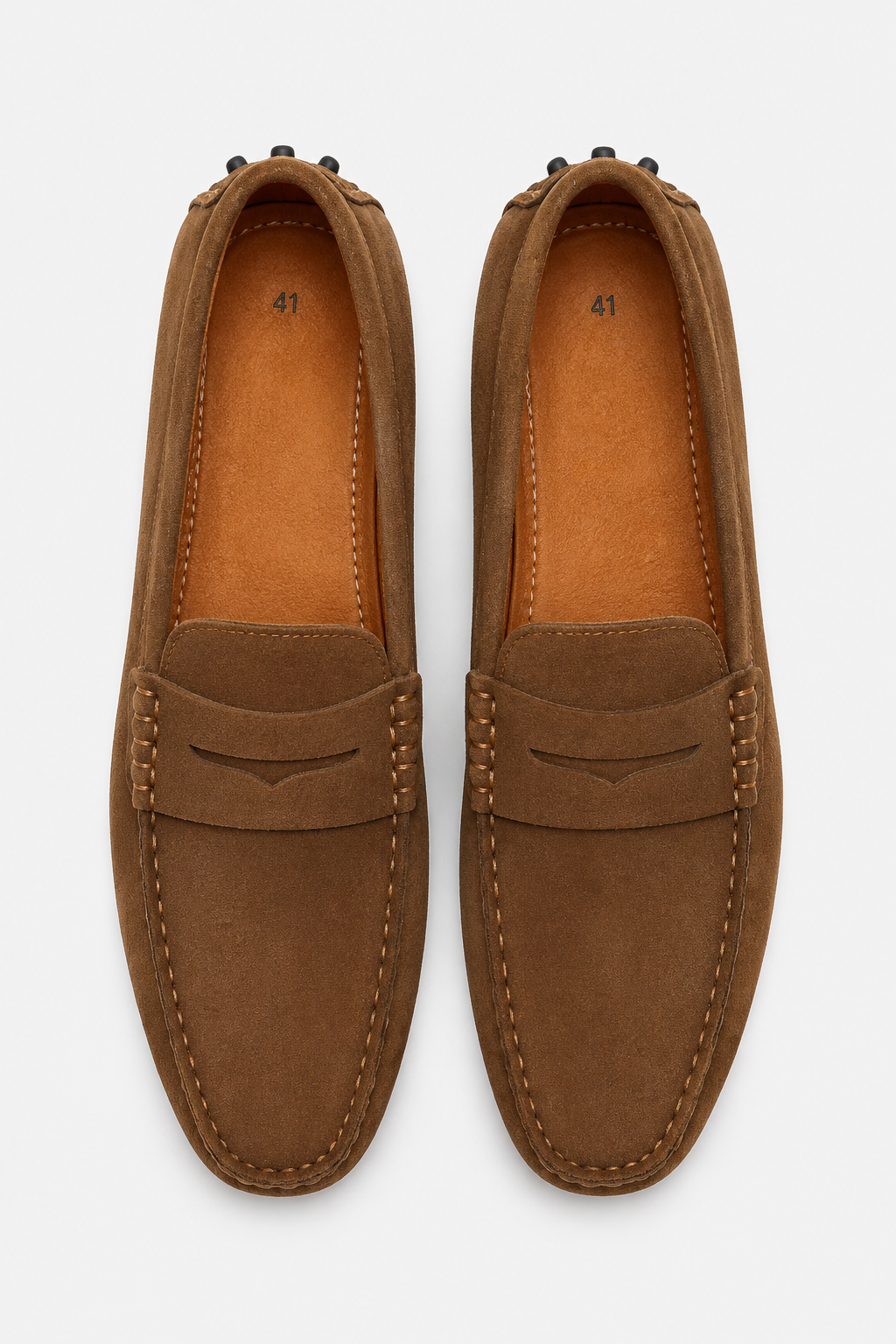 VALERIQUE | Mocassins en Daim pour Homme – Coupe Classique Sans Lacets