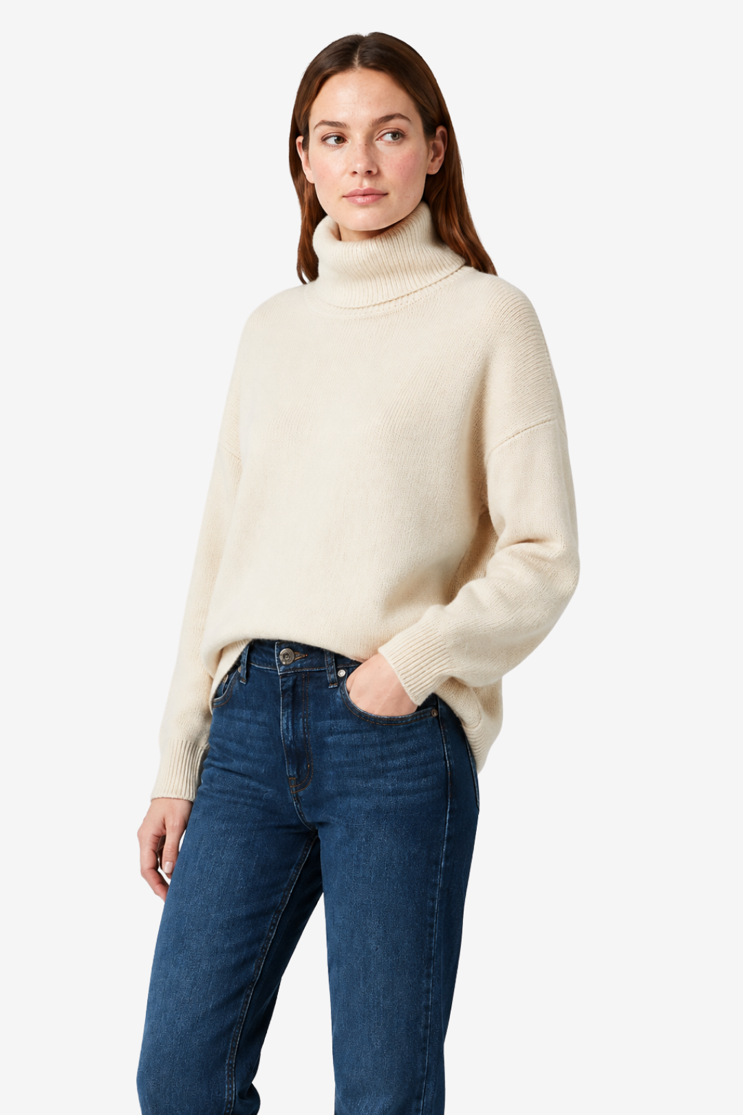 VALERIQUE | Pull Col Roulé en Cachemire pour Femme – Chaleur Somptueuse