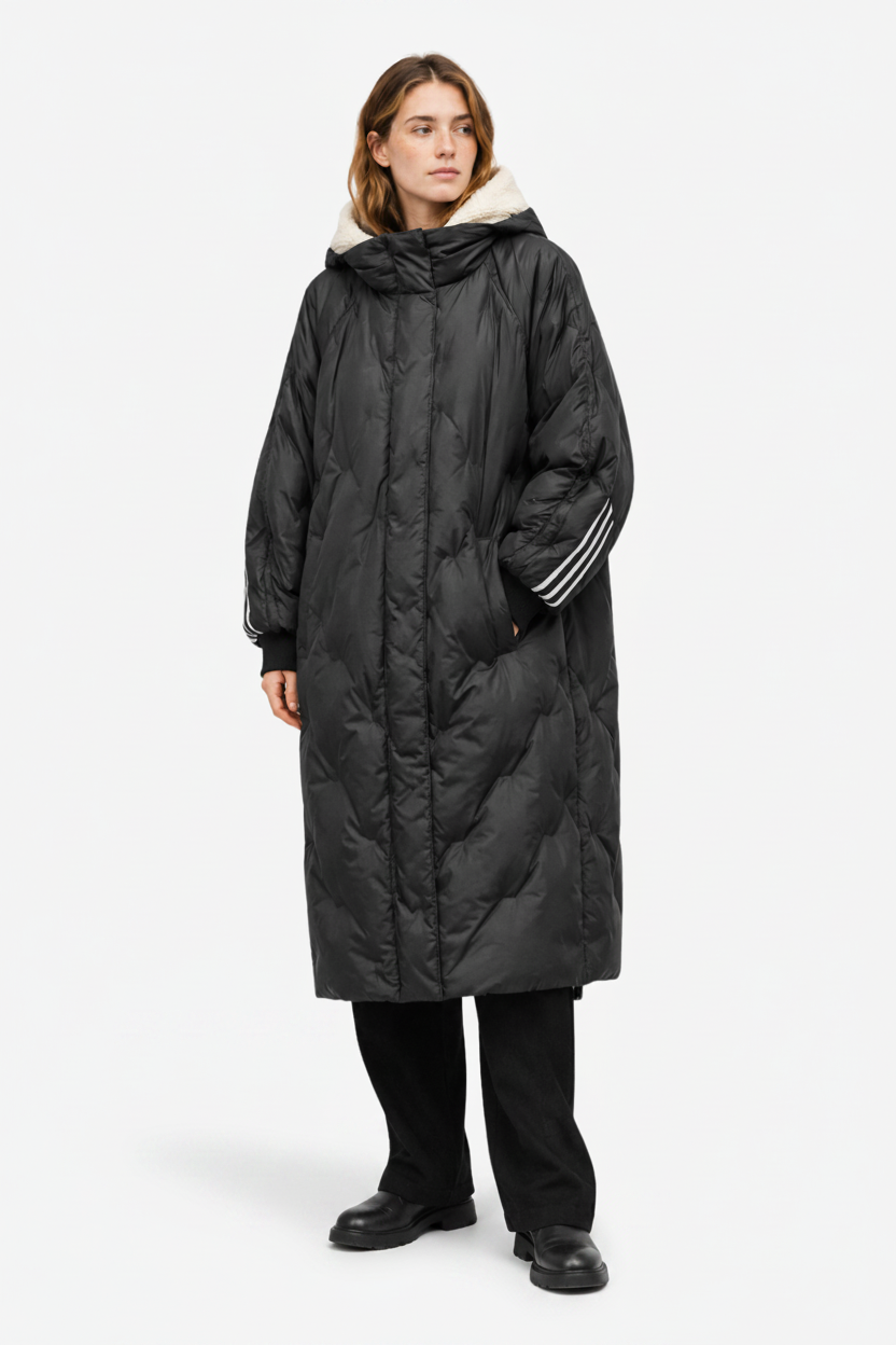 VALERIQUE | Longue Doudoune pour Femme – Capuche Matelassée Design Hivernal