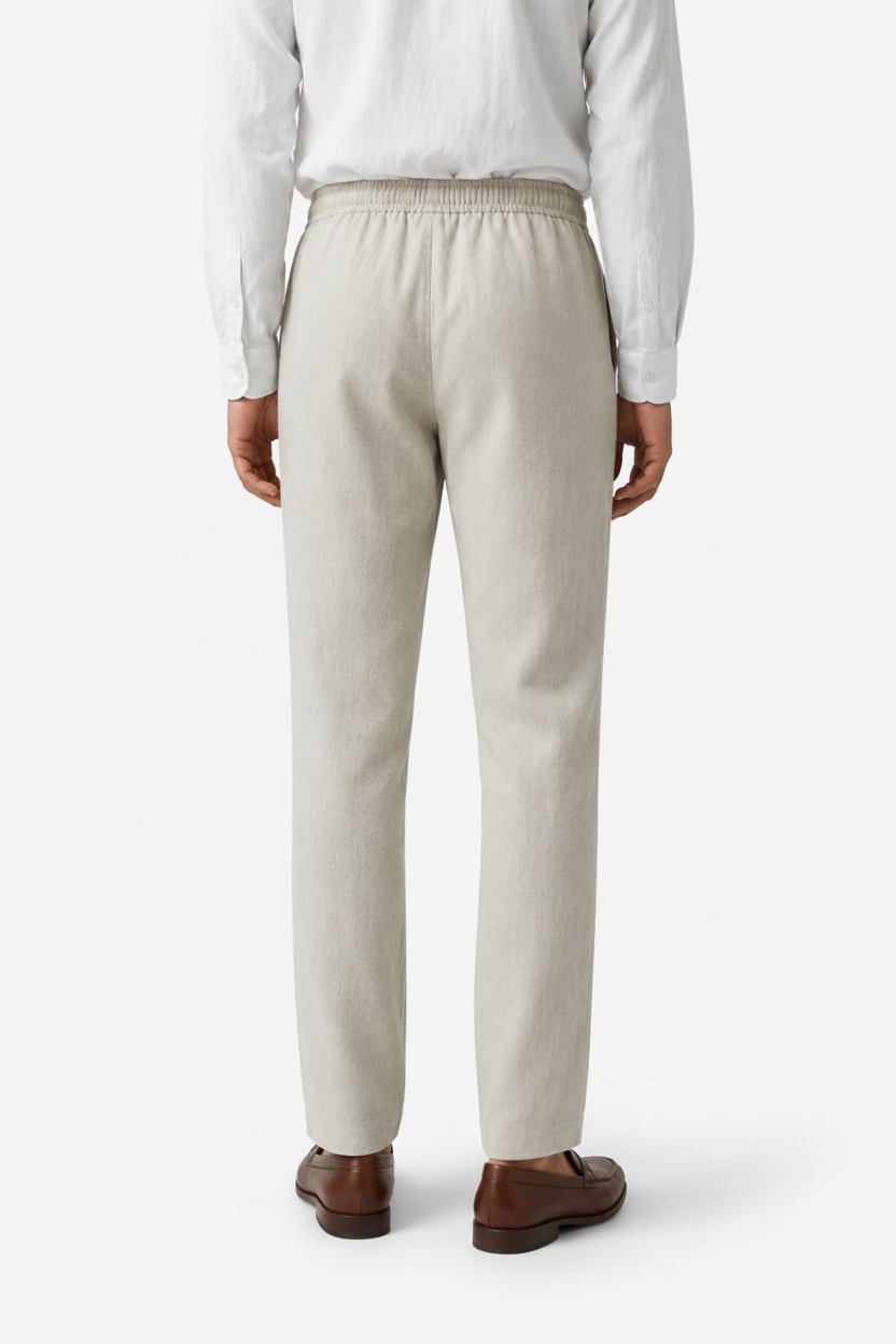 VALERIQUE | Pantalon en Lin Léger pour Homme – Coupe Ample