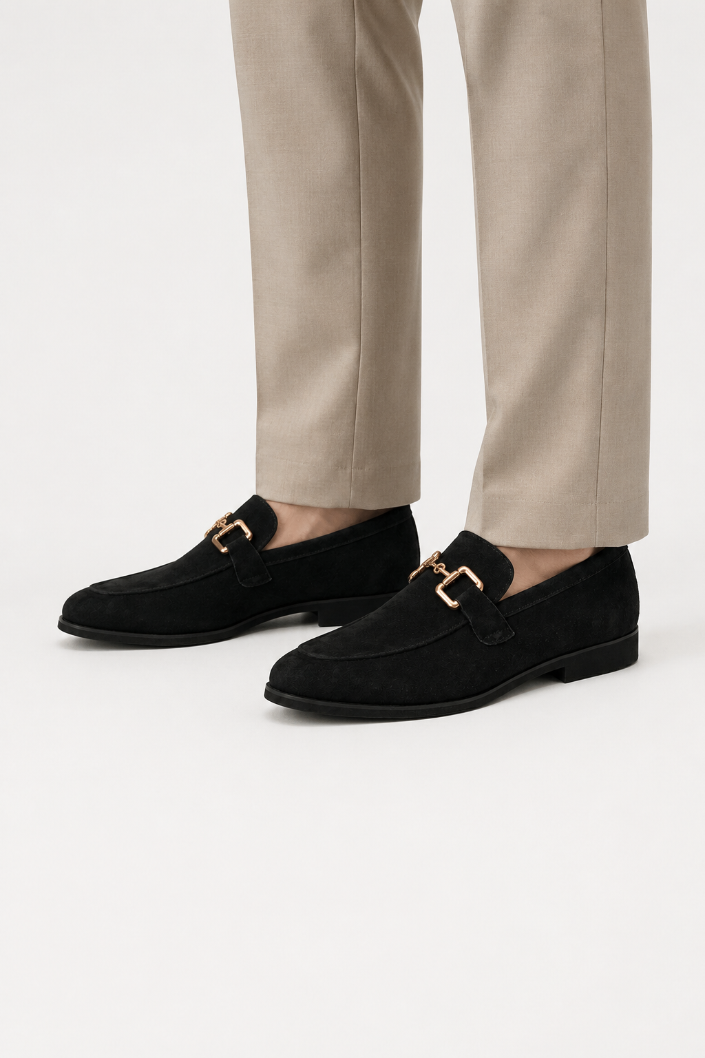 VALERIQUE | Mocassins en Daim pour Homme – Détail Mors Équestre