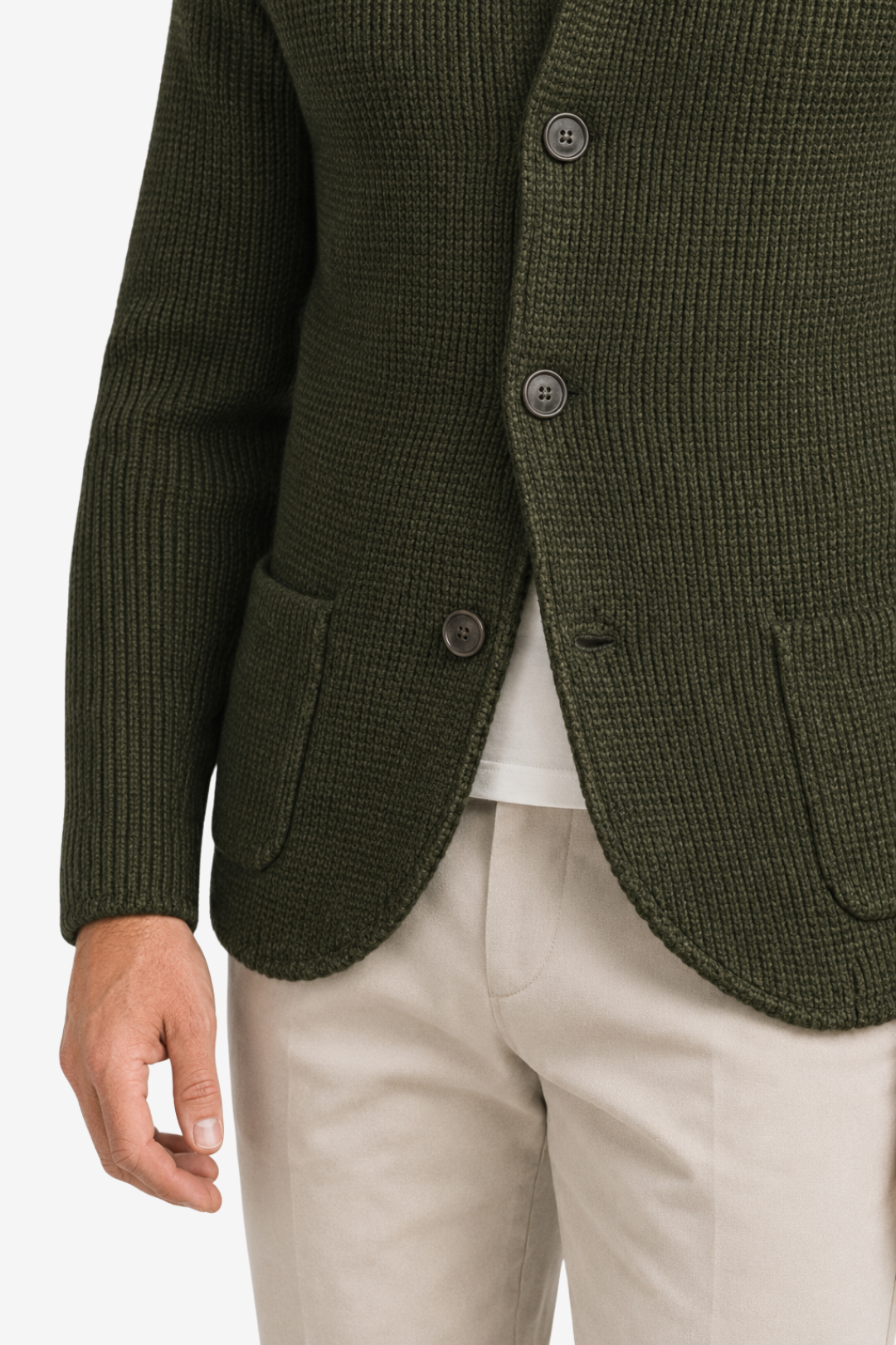 VALERIQUE | Blazer Cardigan en Maille pour Homme – Élégant à Boutons