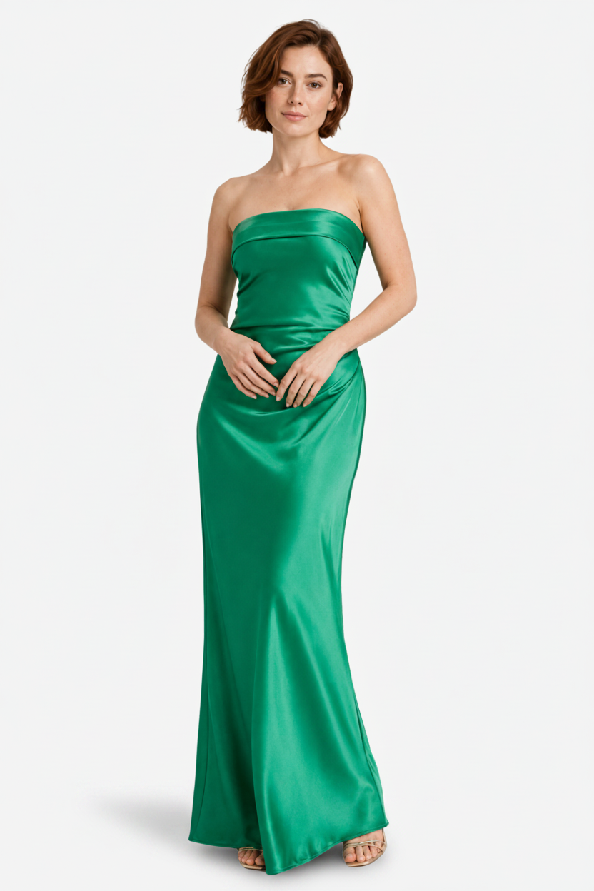 VALERIQUE | Femme Robe longue bustier coupe ajustée style fluide