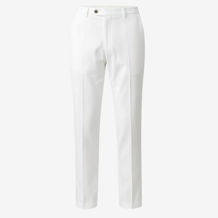 VALERIQUE | Pantalon Homme Coupe Slim en Mélange de Coton – Style Tailleur Moderne